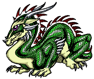 drawing of a drake, aka dragon